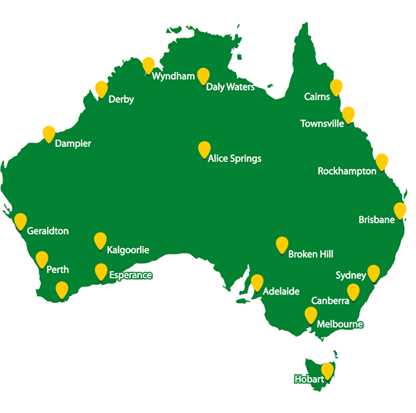 Australia Accommodation Base Map